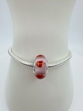 Pandora Red Lips Murano Bead Charm